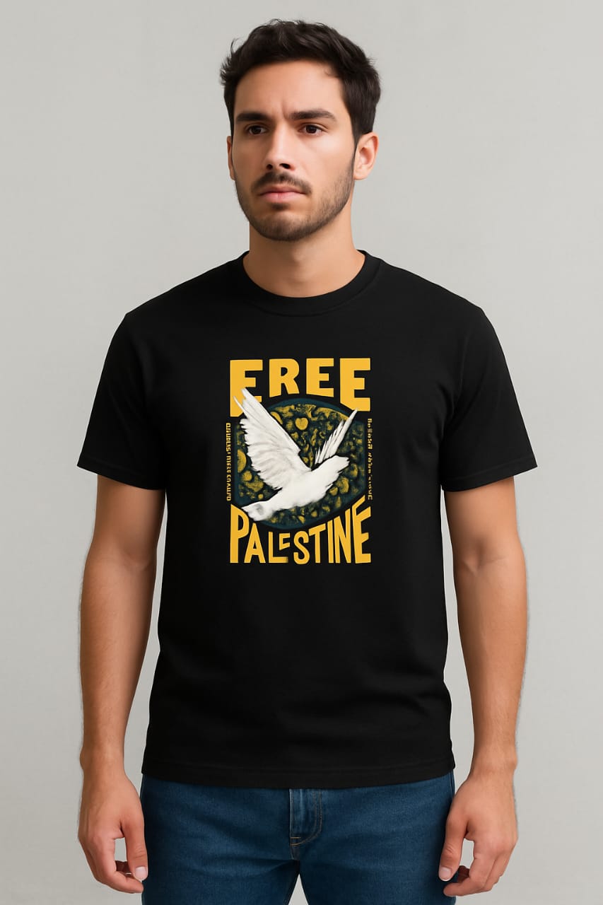 Free Palestine T-Shirt – 100% Cotton | Bold Graphic Protest Tee